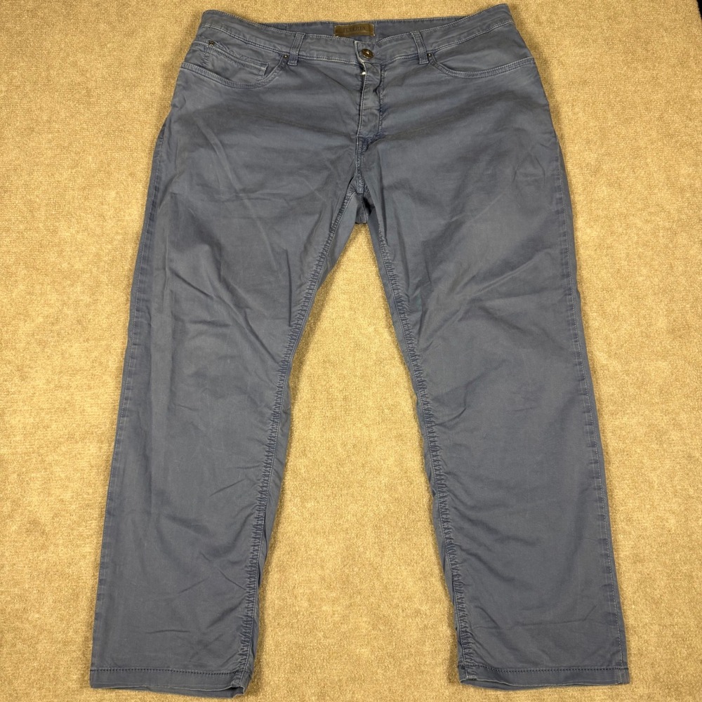 TELERIA ZED Men's Blue COBRA 19 A Cotton Elastane Pants Made in Italy Size 38